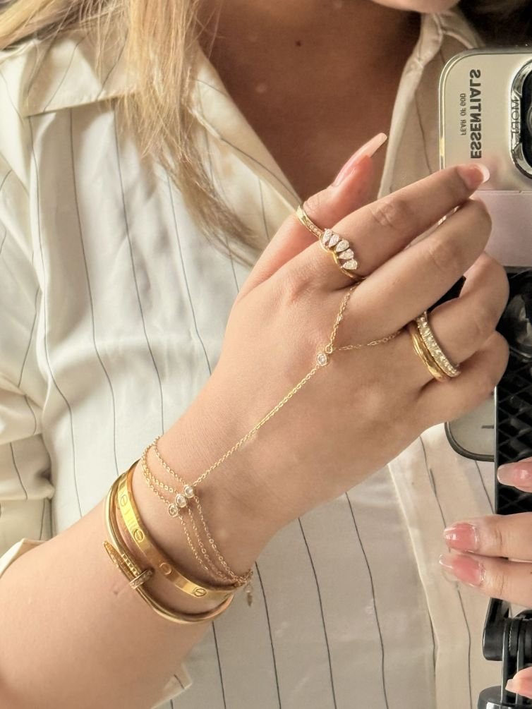 Celestine Hand Chain Bracelet