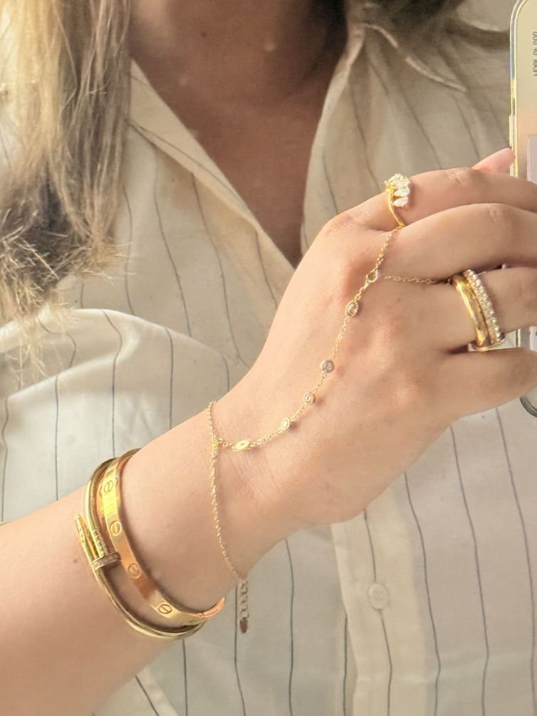 Aurielle Hand Chain Bracelet