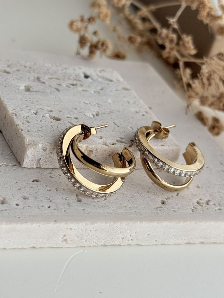 Arlisse Dual Tone Hoops