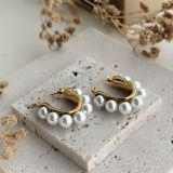 Elira Pearl Hoops
