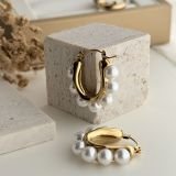 Elira Pearl Hoops