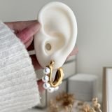 Elira Pearl Hoops