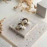 Celestine Pearl Hoop Earrings