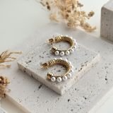 Aurelia Pearl Hoops