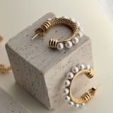Aurelia Pearl Hoops