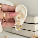 Aurelia Pearl Hoops
