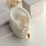 Aurelia Pearl Hoops