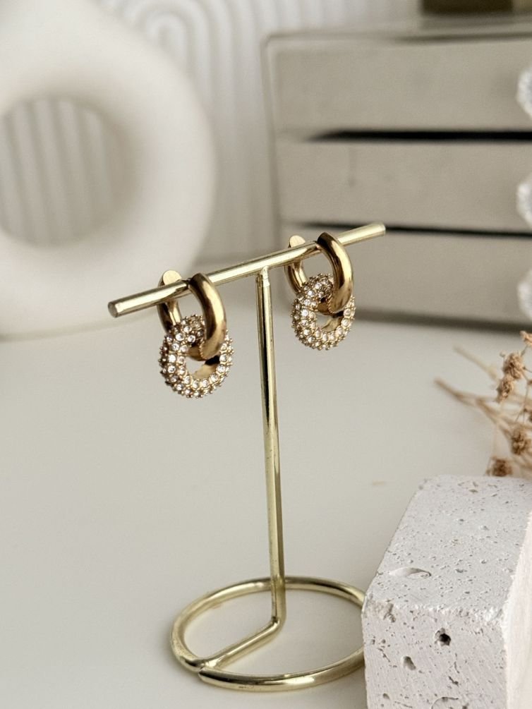 Ardent Halo Drop Earrings