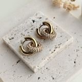 Ardent Halo Drop Earrings