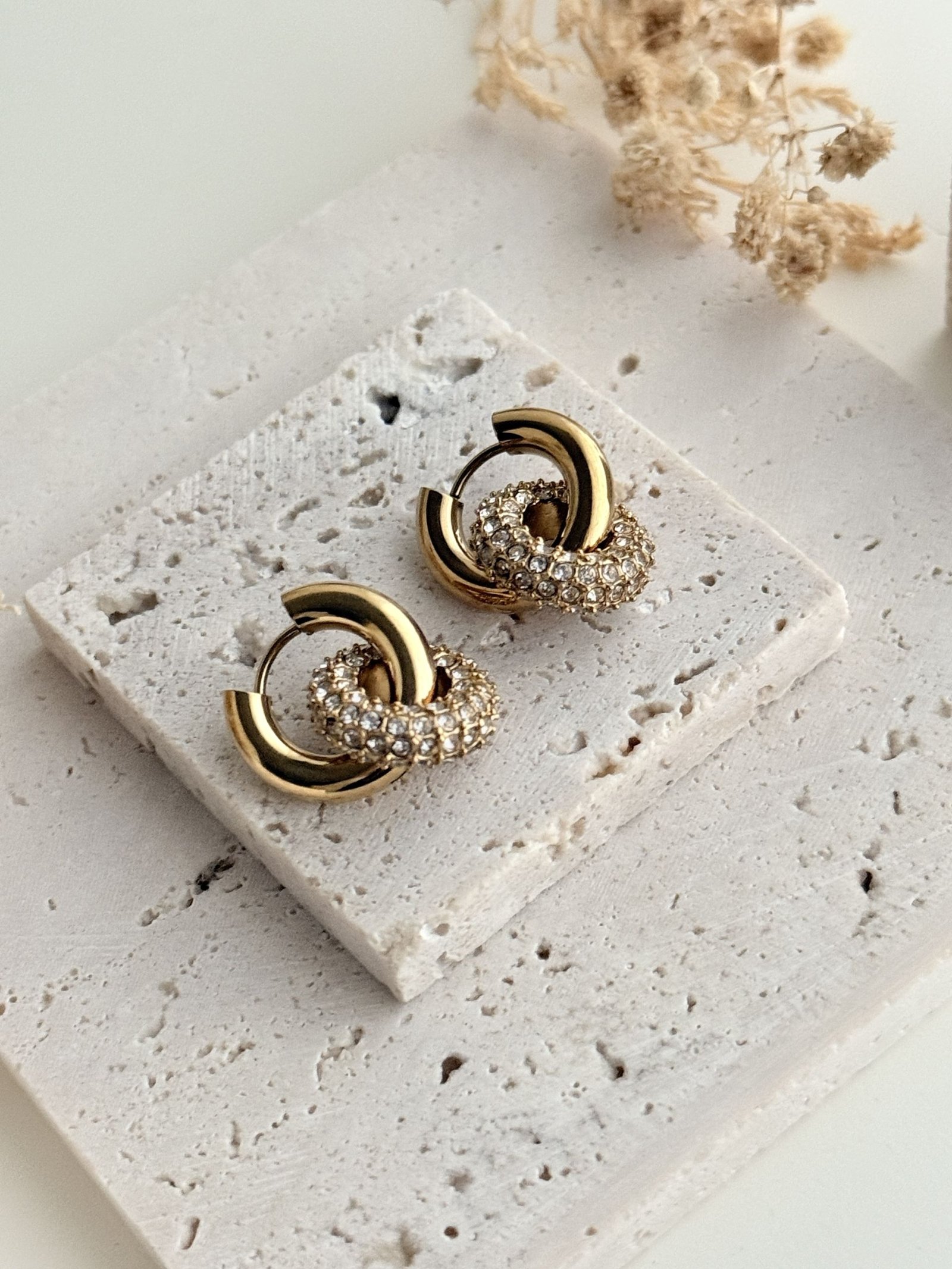 Ardent Halo Drop Earrings
