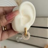 Celeste Pearl Halo Earrings