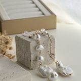Seraphine Pearl Line Earrings