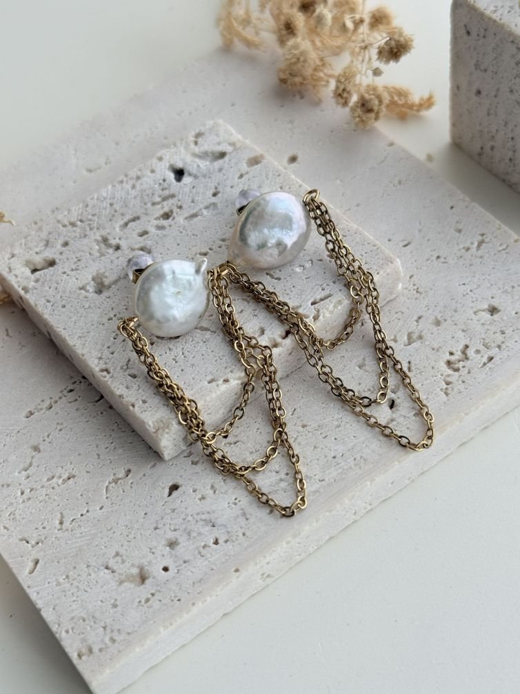 Lumière Pearl Cascade Earrings