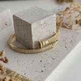 Rivet Line Cuff