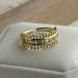 Aurévie Crystal Arc Ring