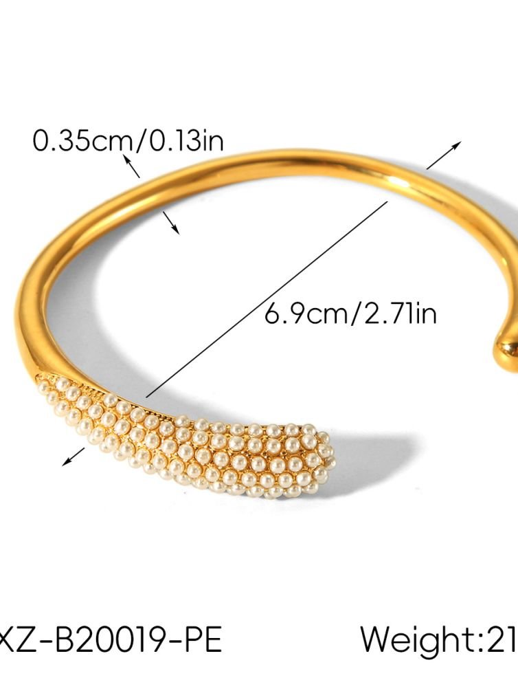 Nivelle Pearl Arc Cuff