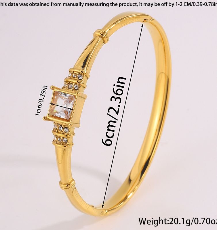 Calista Square Stone Cuff