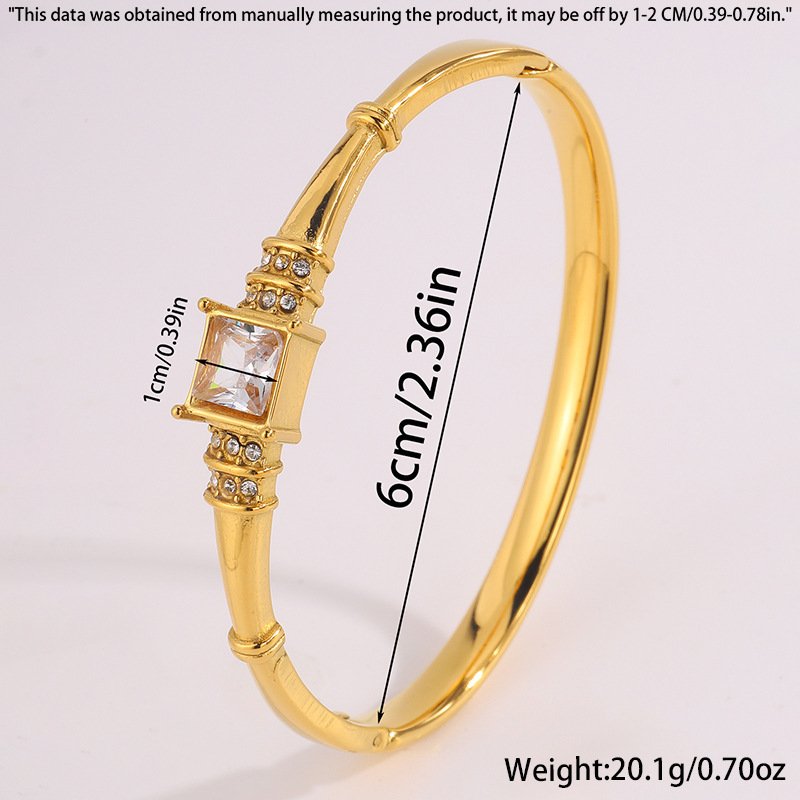 Calista Square Stone Cuff