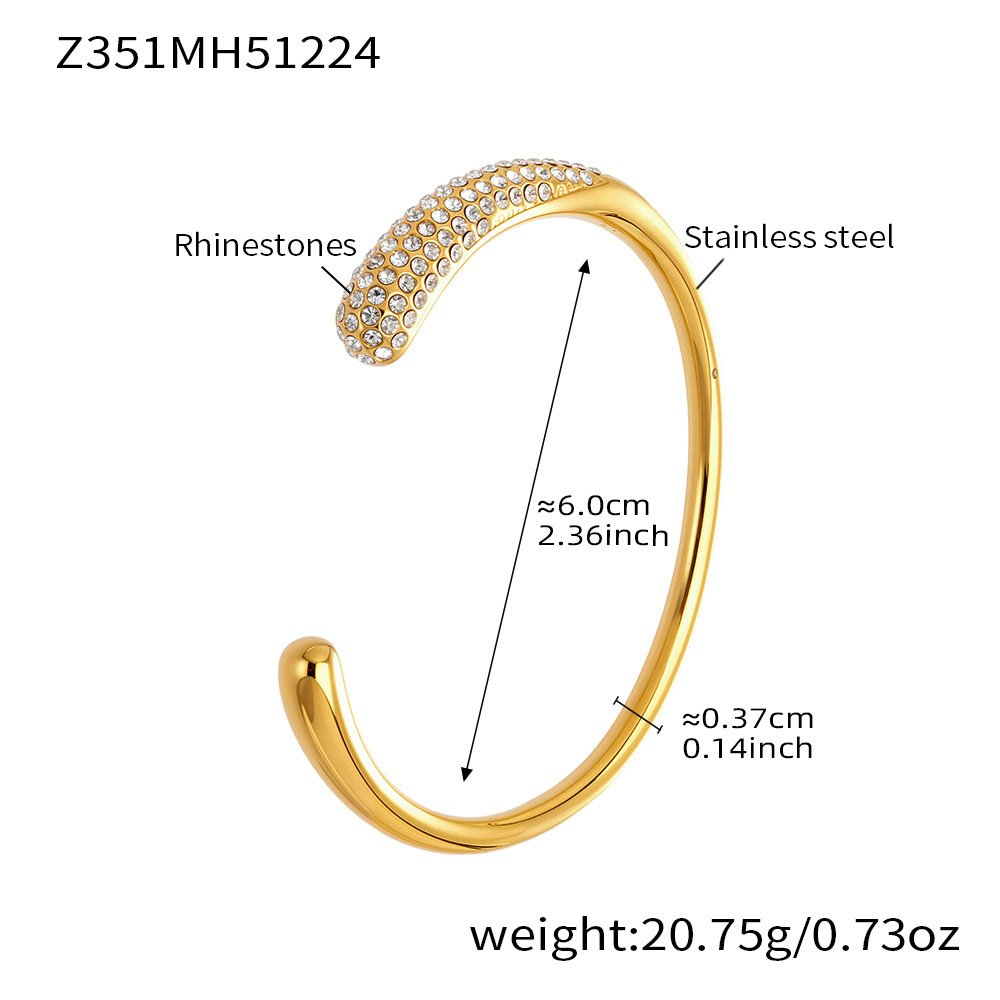 Sylvara Pavé Arc Cuff