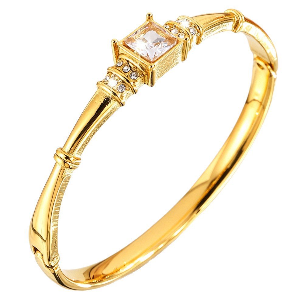 Calista Square Stone Cuff
