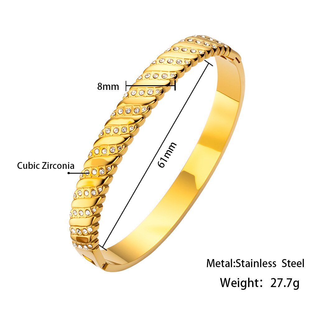 Lioren Pavé Ridge Cuff