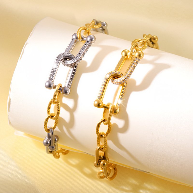 Celeste Two-Tone Link Bracelet
