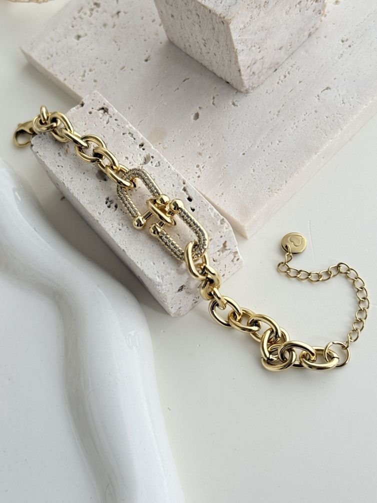 Aurelia Pavé Link Bracelet