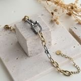 Celeste Two-Tone Link Bracelet