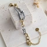 Celeste Two-Tone Link Bracelet