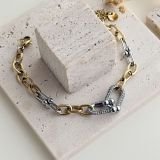 Celeste Two-Tone Link Bracelet