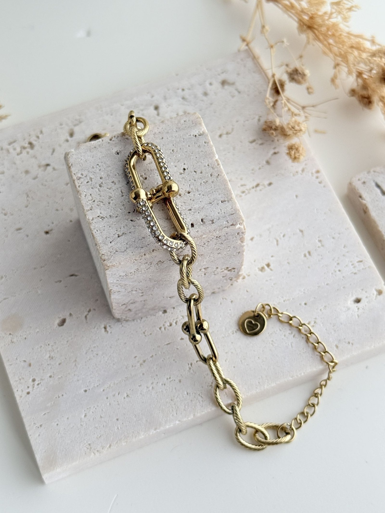 Celeste Two-Tone Link Bracelet