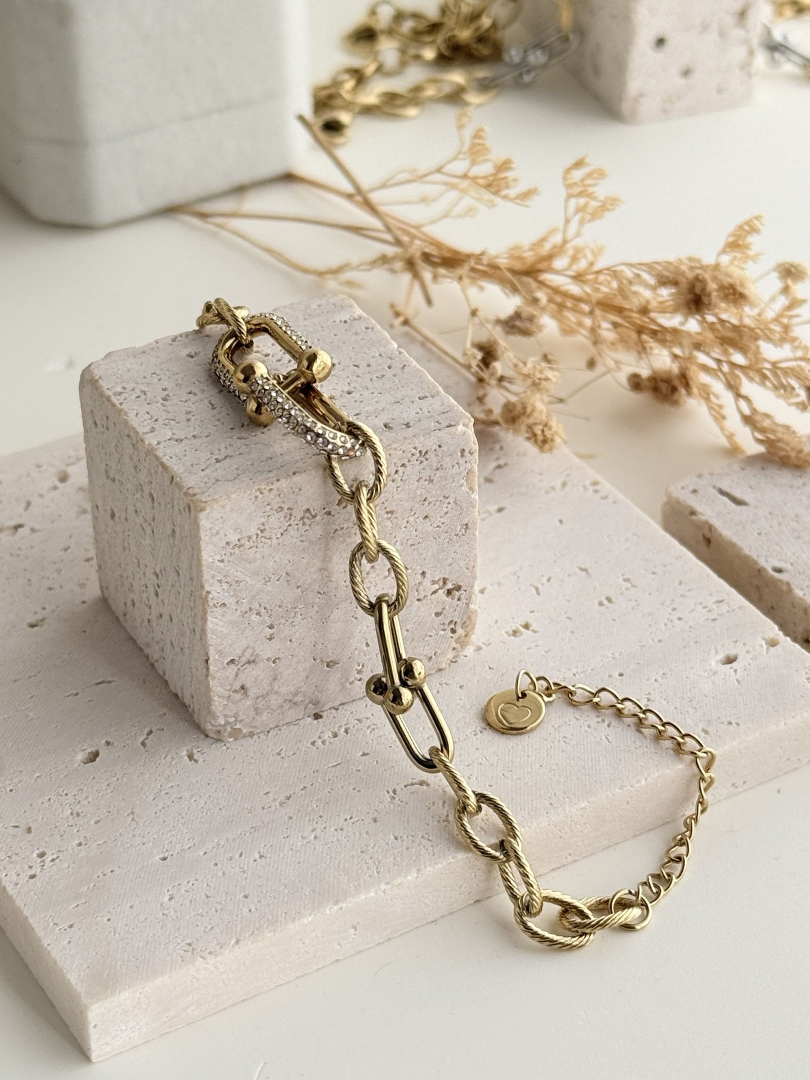 Celeste Two-Tone Link Bracelet