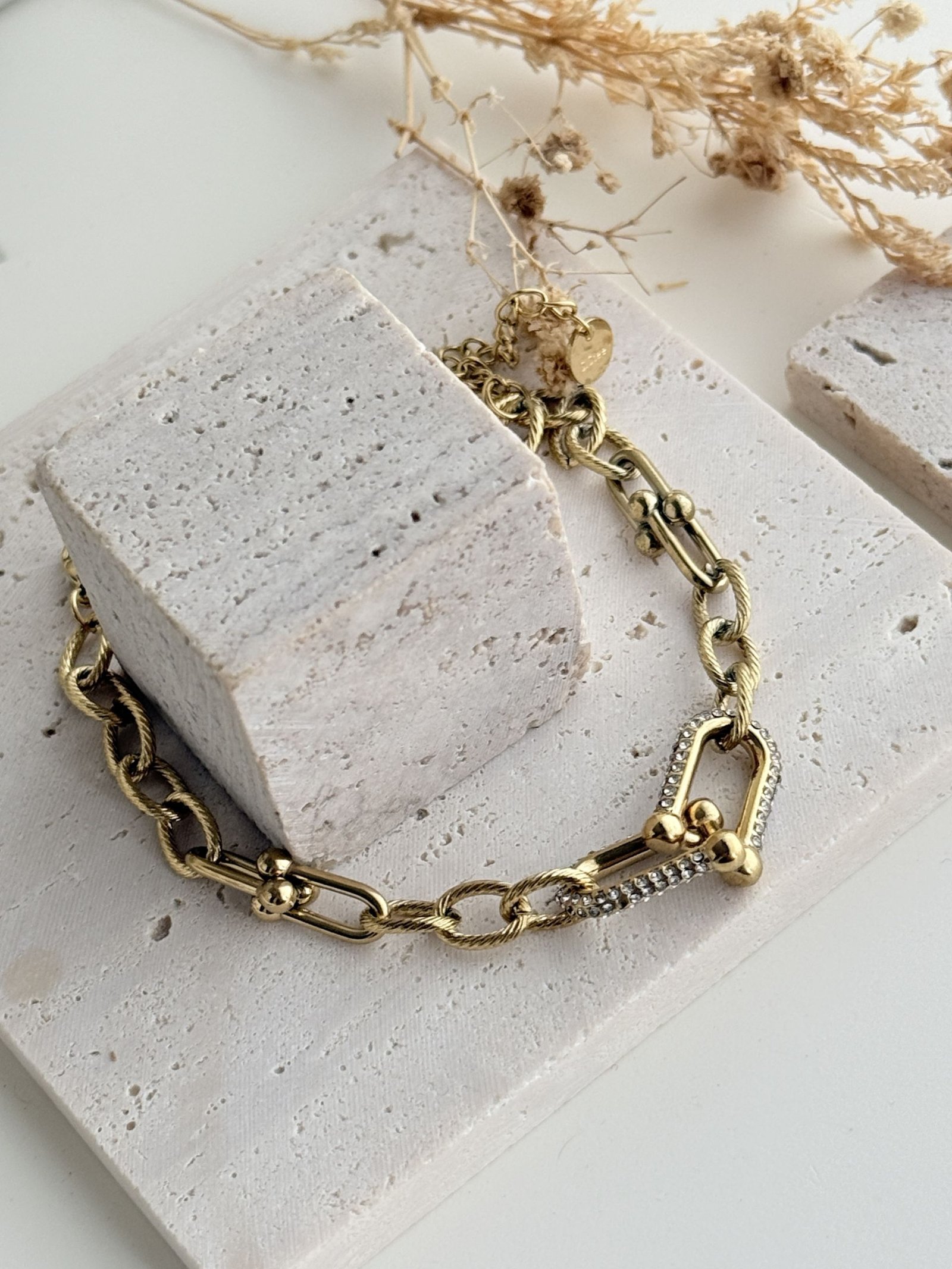 Celeste Two-Tone Link Bracelet