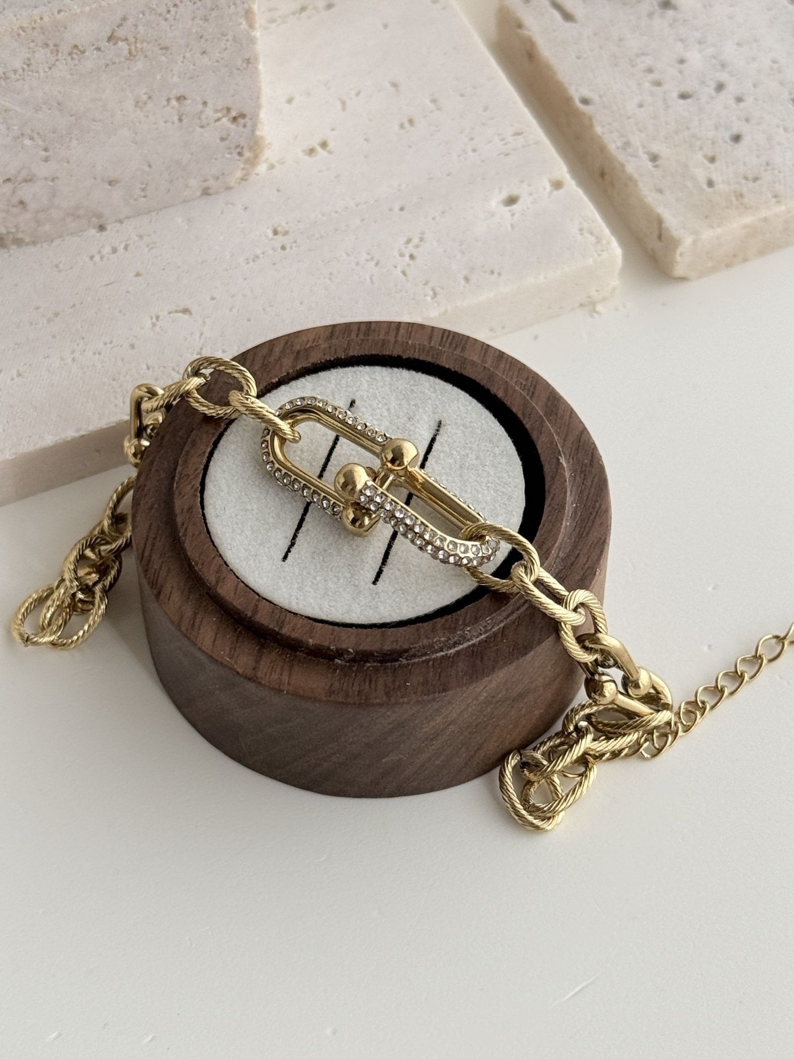Celeste Two-Tone Link Bracelet