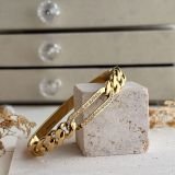 Valora Zircon Link Cuff