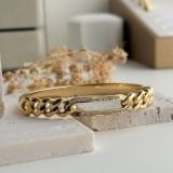 Valora Zircon Link Cuff