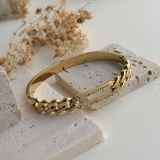 Valora Zircon Link Cuff
