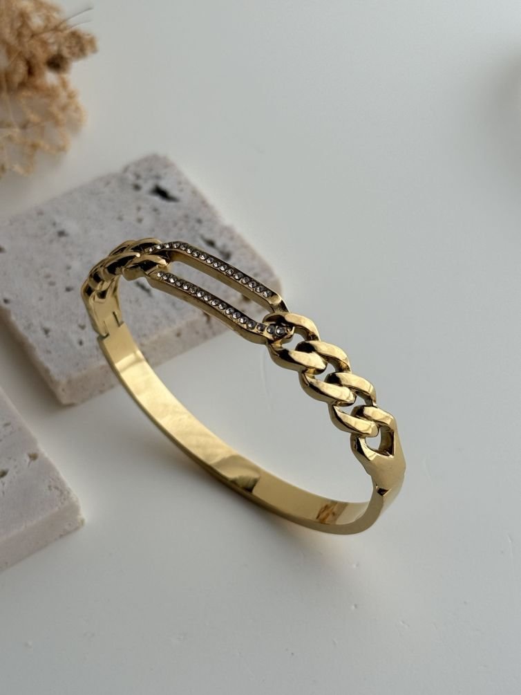 Valora Zircon Link Cuff