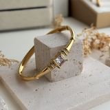 Calista Square Stone Cuff