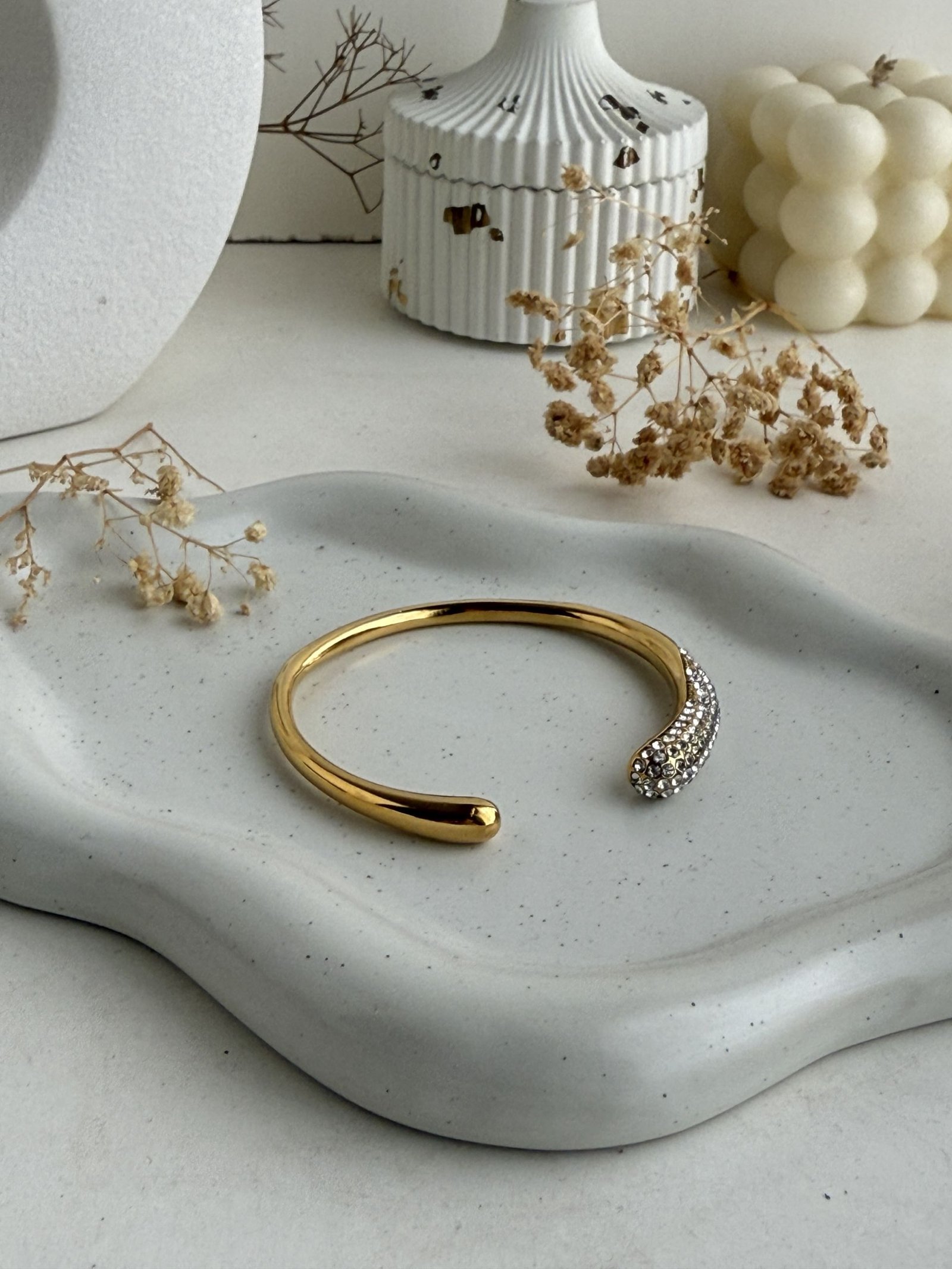 Sylvara Pavé Arc Cuff