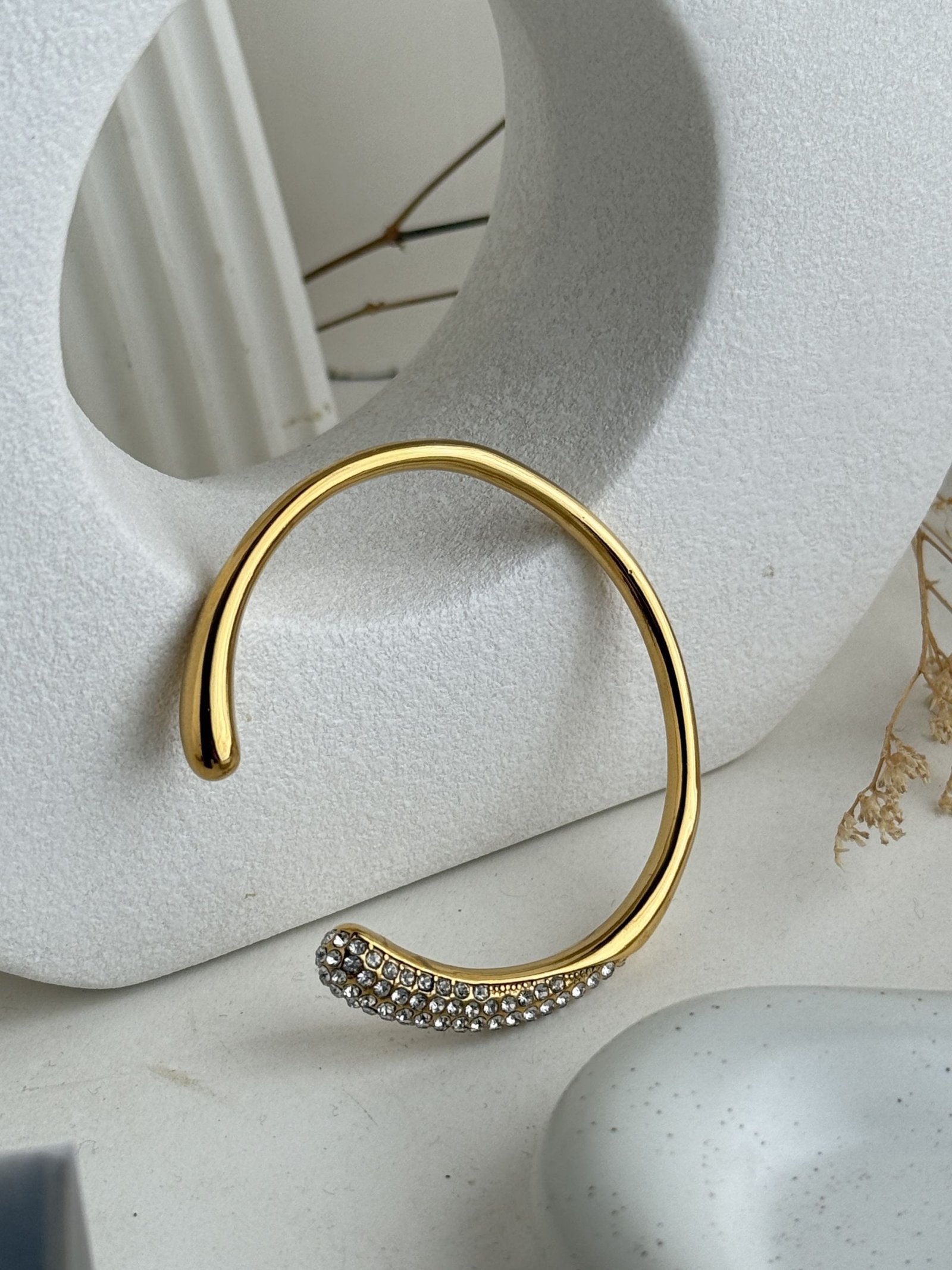Sylvara Pavé Arc Cuff